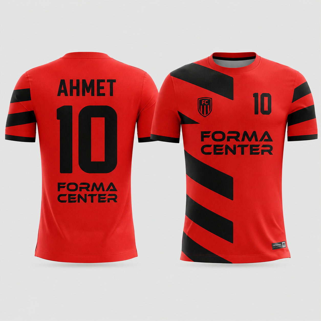 MT-008 Asimetrik Şeritli Futbol Forması