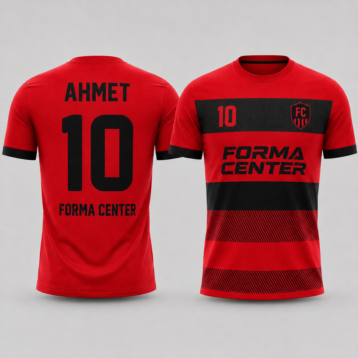 MT-009 Yatay Blok Çizgili Futbol Forması