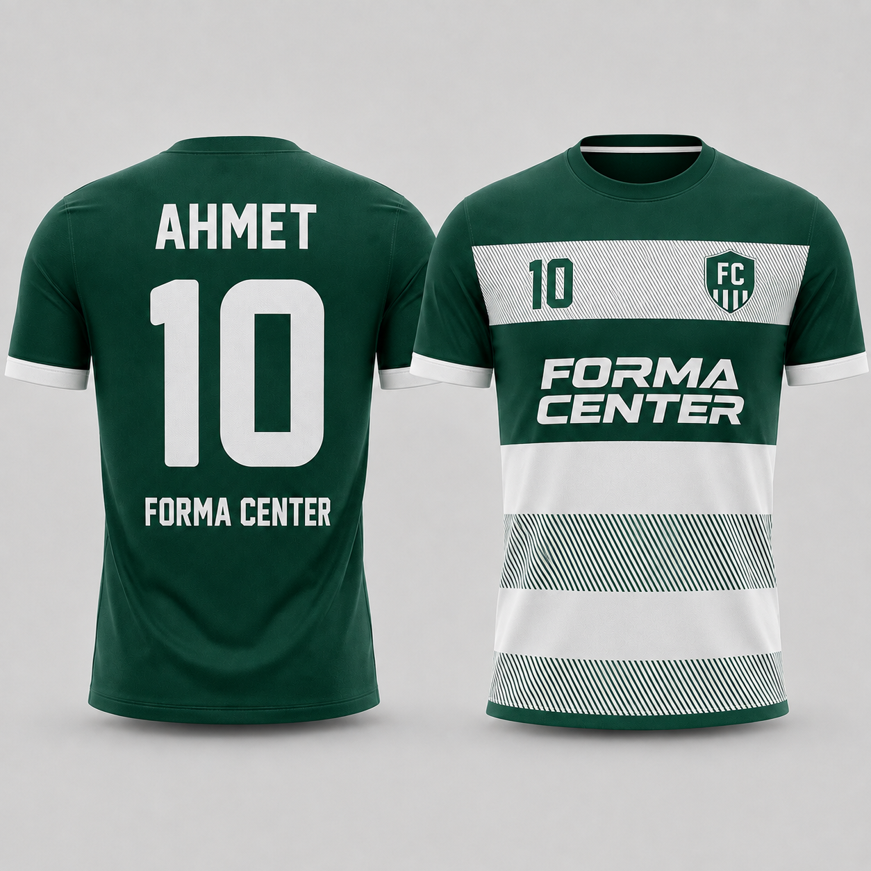 MT-009 Yatay Blok Çizgili Futbol Forması