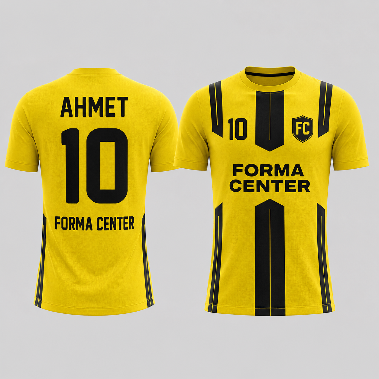 MT-011 Dikey Panel Çizgili Futbol Forması