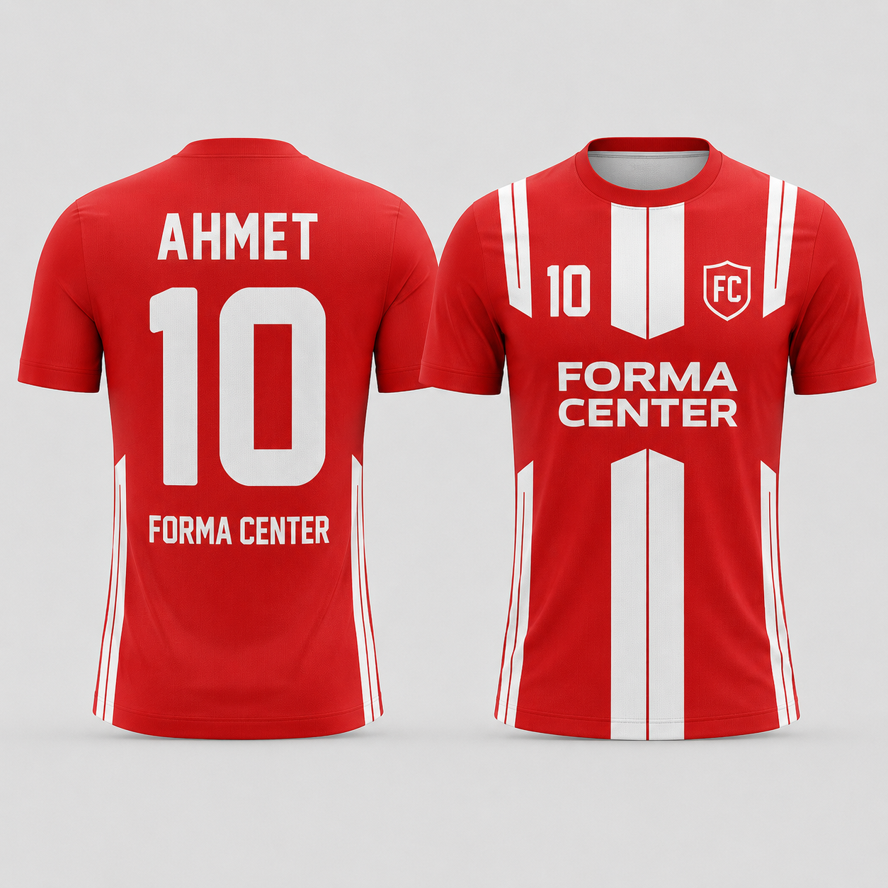 MT-011 Dikey Panel Çizgili Futbol Forması