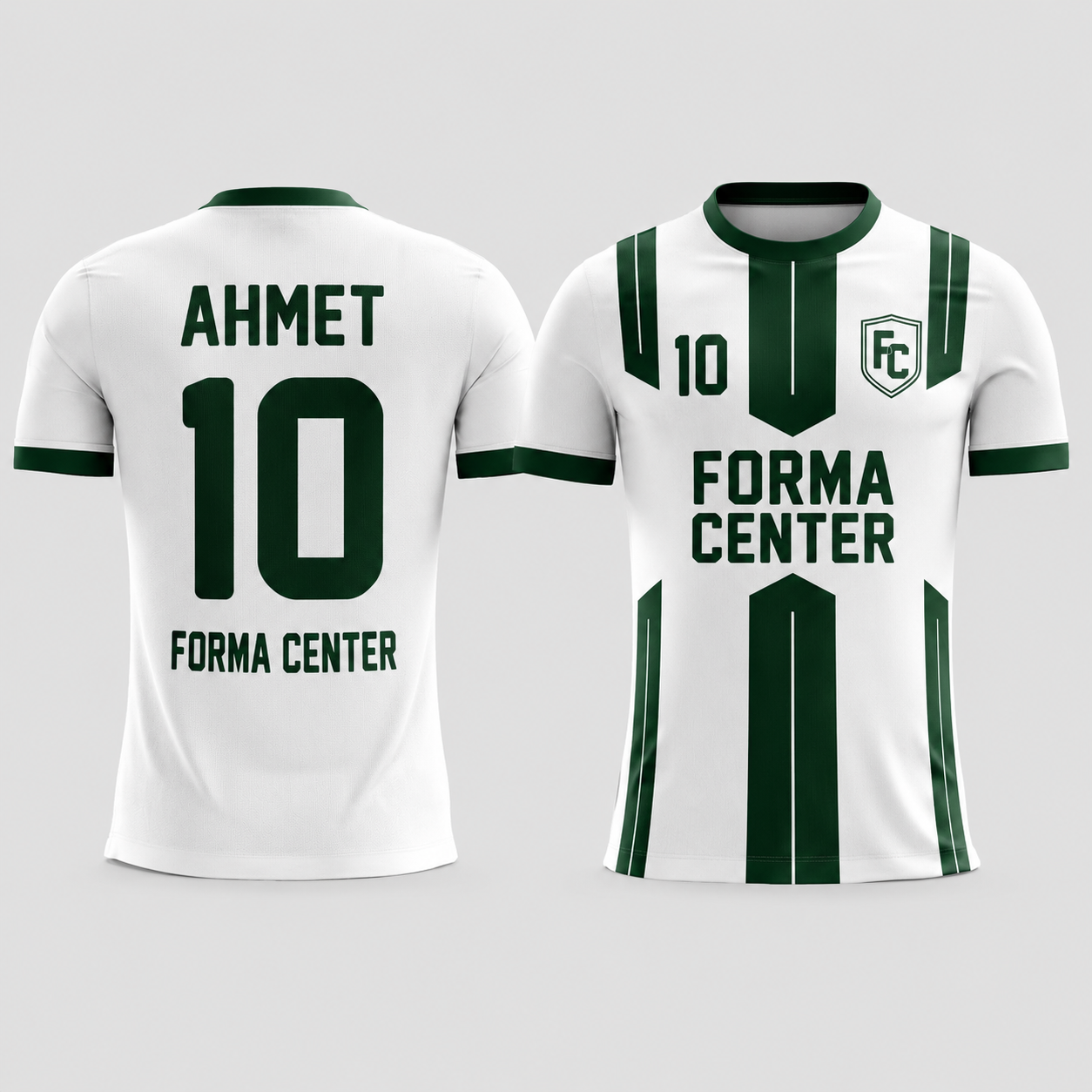 MT-011 Dikey Panel Çizgili Futbol Forması