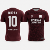 MT-001 bordo beyaz Forma Center futbol forması