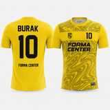 MT-001 sarı siyah Forma Center futbol forması
