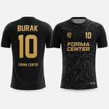 MT-001 siyah gold Forma Center futbol forması
