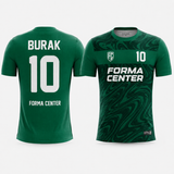 MT-001 yeşil beyaz Forma Center futbol forması